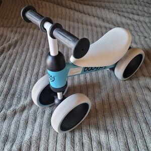 Baby Joy Baby Balance Bike 4 Wheels Walker No-Pedal Toddler Gift Toys Rides Blue